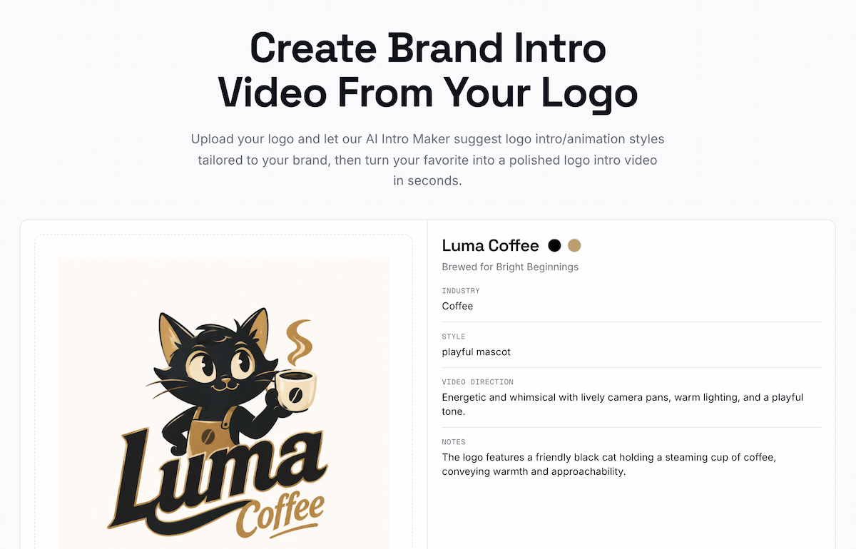 Logo brand analysis for a coffee brand