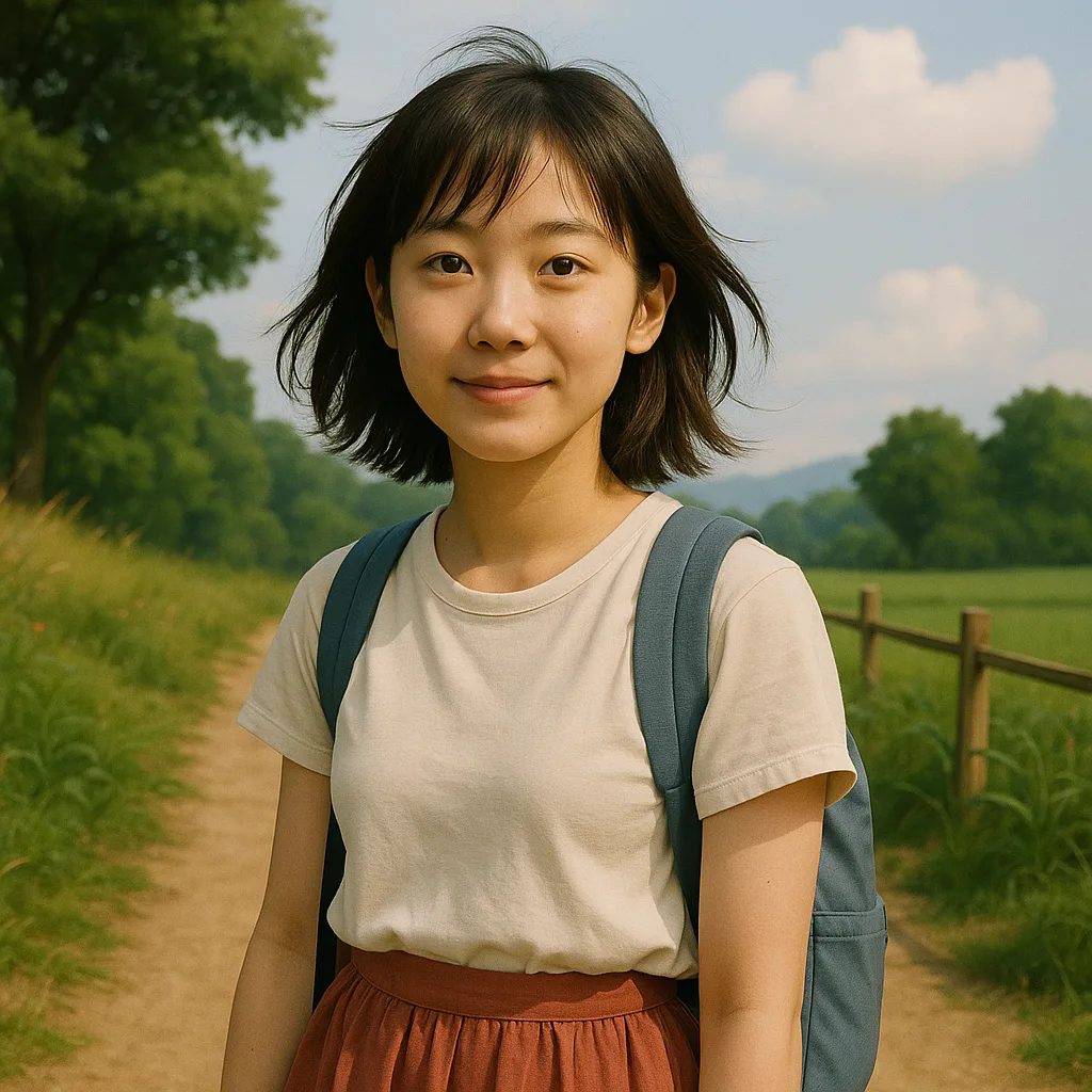 Restyle images in Studio Ghibli style input photo example