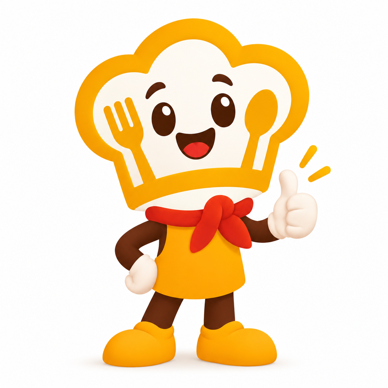 Krave N' Eats brand mascot